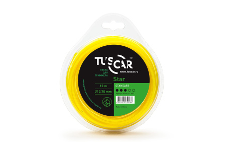 Леска для триммера TUSCAR Star Standart 2,7mm*12m 10121327-12-1 в Екатеринбурге
