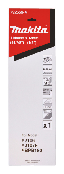 Полотно Makita для лент. пилы металл, пластик 2106, 2107W 792556-4 в Екатеринбурге