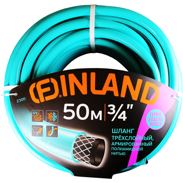 Шланг FINLAND SELVA фуксия ТЭП 3/4", 50м, 3-слойный  2300 в Казани