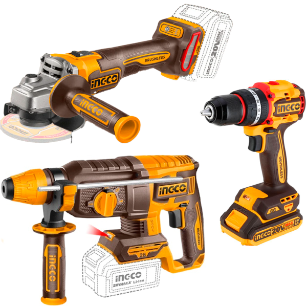 Набор аккумуляторного инструмента INGCO 3 шт COSLI241198 в Казани