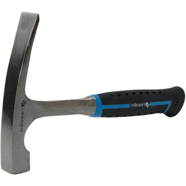 Молоток каменщика HOEGERT монолитный, 600 г, с рукояткой из стекловолокна HT3B033 в Казани 