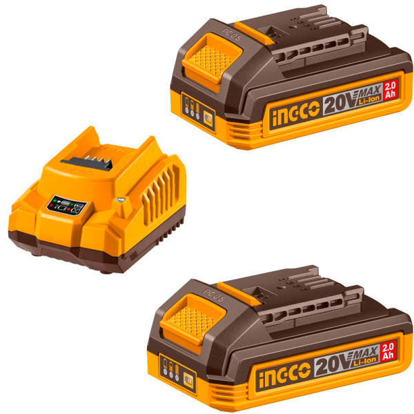 Набор аккумуляторов и зарядки  INGCO  Li-ion 2.0 Ач FBCPK2212