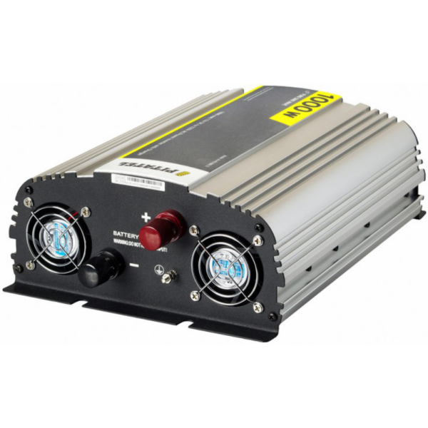 Инвертер  Pitatel "KV-PU1000.12" (12 V/220 чистый синус, ИПБ 1000W)