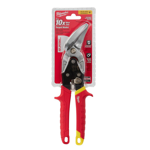 Ножницы Milwaukee 45градусов по металлу Прямой рез 48224532