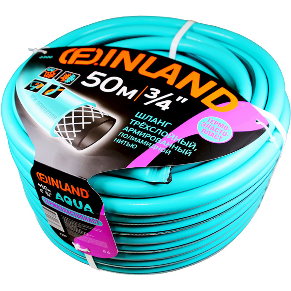 Шланг FINLAND SELVA фуксия ТЭП 3/4", 50м, 3-слойный  2300 в Казани