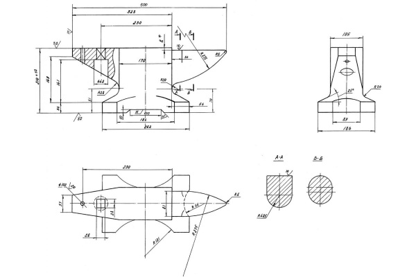 Наковальня стальная ЗУБР 50кг.  32620-50 в Казани 