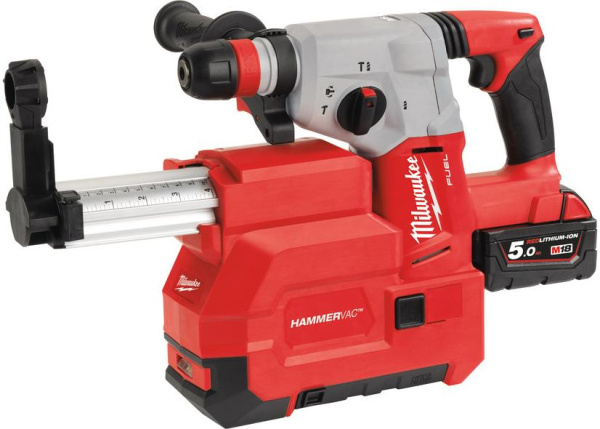 Аккумуляторный перфоратор "Milwaukee" с системой пылеудаления M18 CHXDE-502C FUEL 4933448185