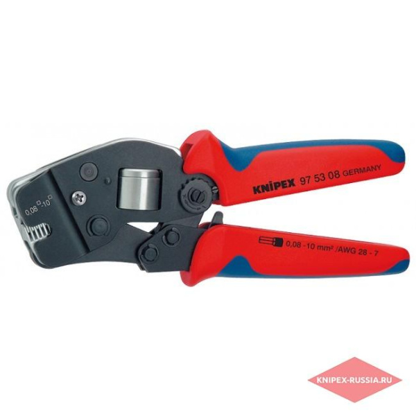 Инструмент для опресовки кабельных наконечников "KNIPEX" (0,08-10,0мм/кв  KN-975308