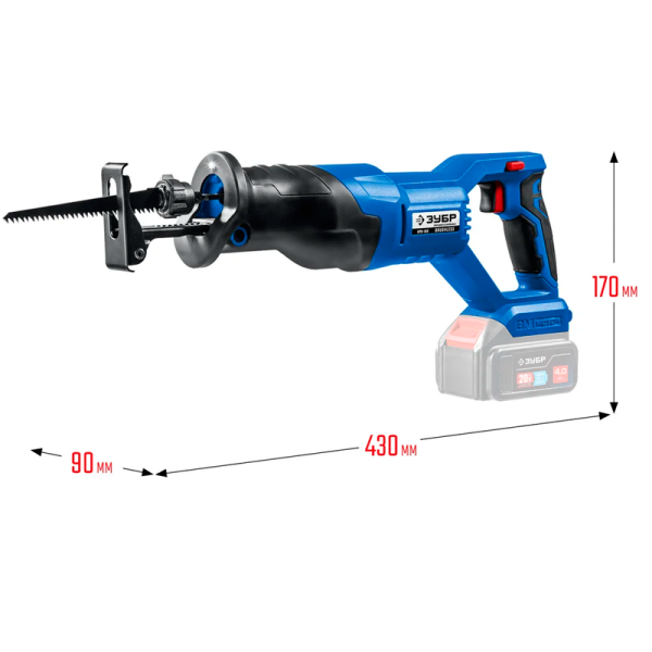 Пила сабельная бесщеточная ЗУБР SPB-180 в Казани