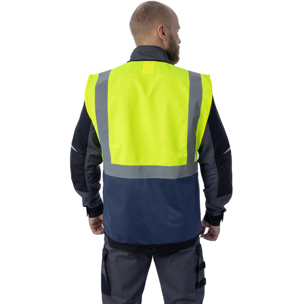 Сигнальный жилет Brodeks KM123 желтый/синий (2XL) 00-00000675-2XL в Екатеринбурге